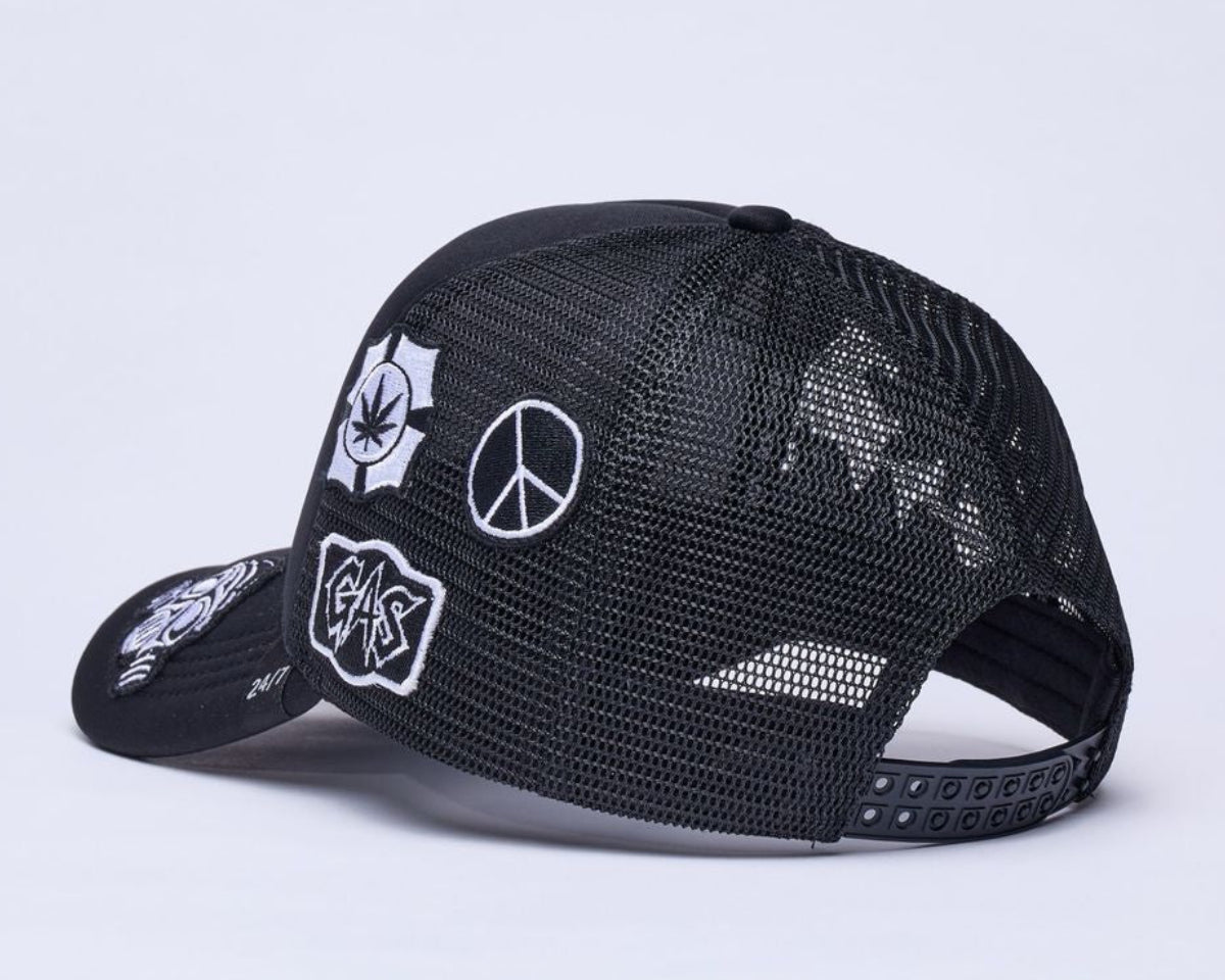 Gas services 24/7 snapback trucker hat by GAS SERVICE