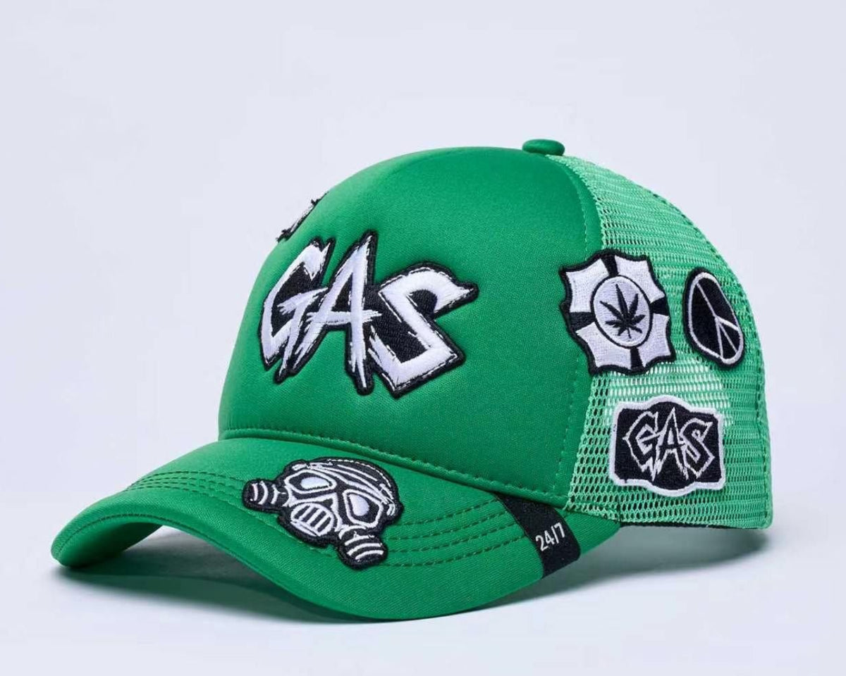 Gas services 24/7 snapback trucker hat by GAS SERVICE