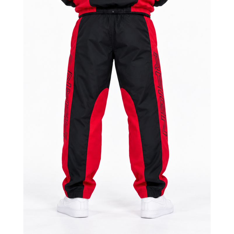 Sacre reign multi panel nylon trackpant by FOCUS