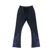 Rebel Minds saint rhinestone flared sweatpants by REBEL MINDS
