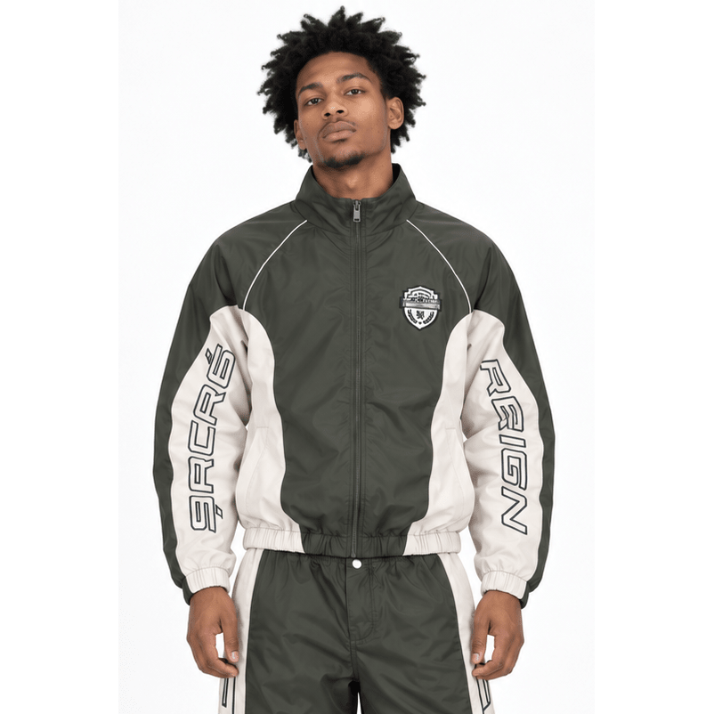Sacre reign multi panel nylon jacket, - JACKET - Cityswagusa.com