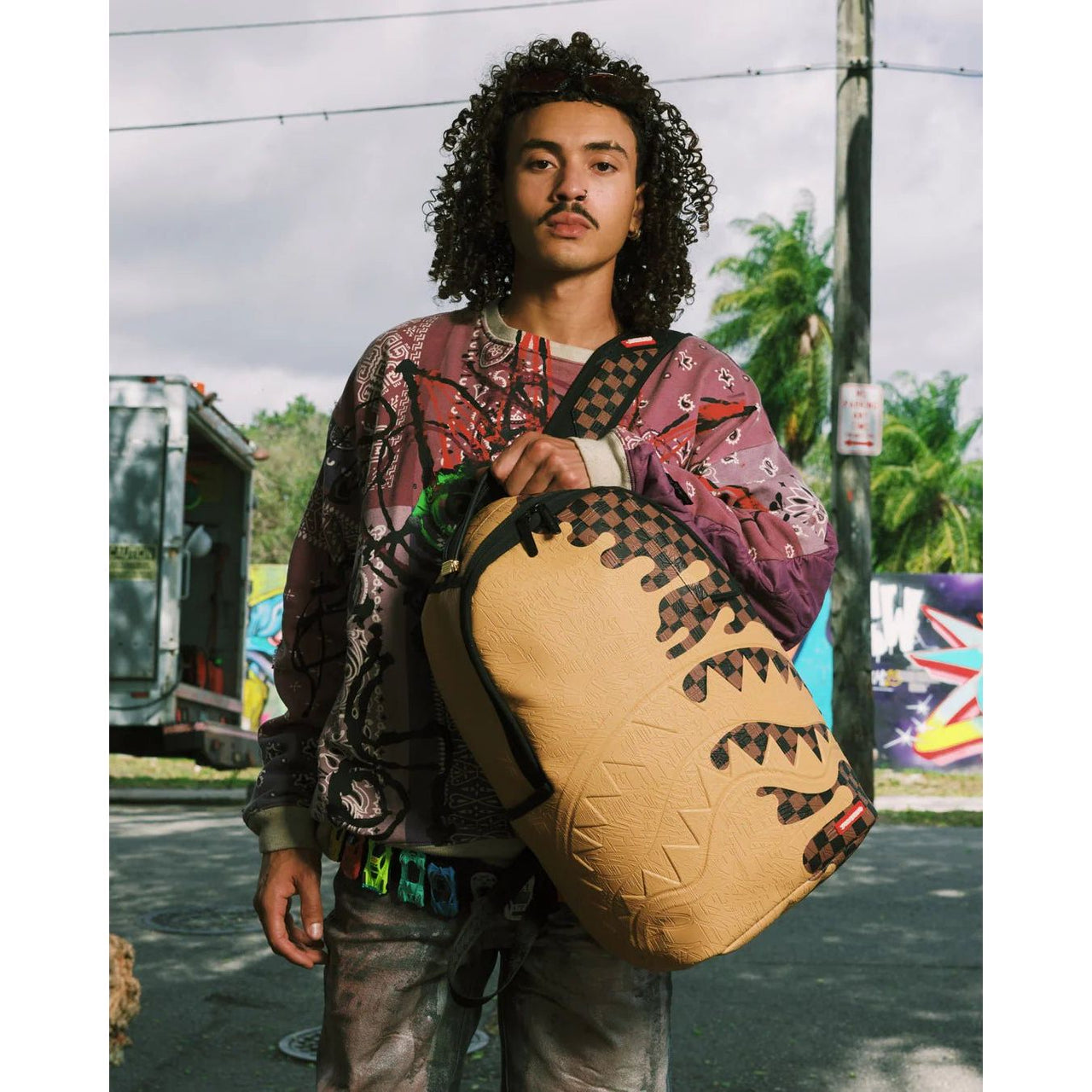 Sprayground designer drip effect backpack - BAGS - Cityswagusa.com