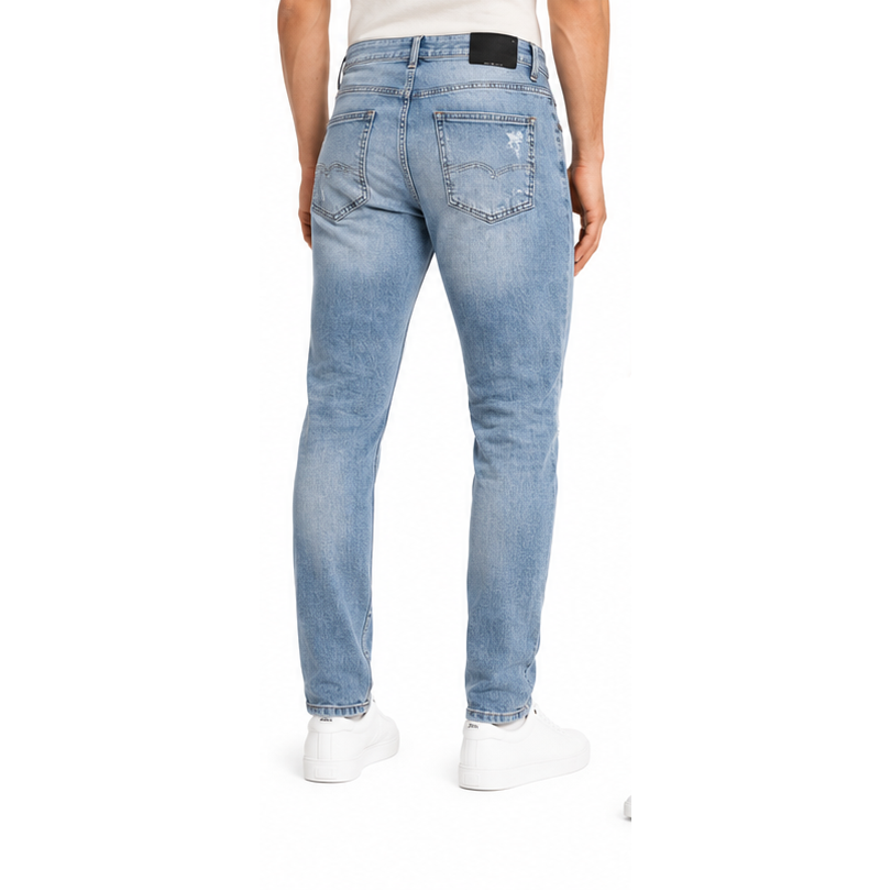 M.society slim straight fit rip and repair denim by M.SOCIETY