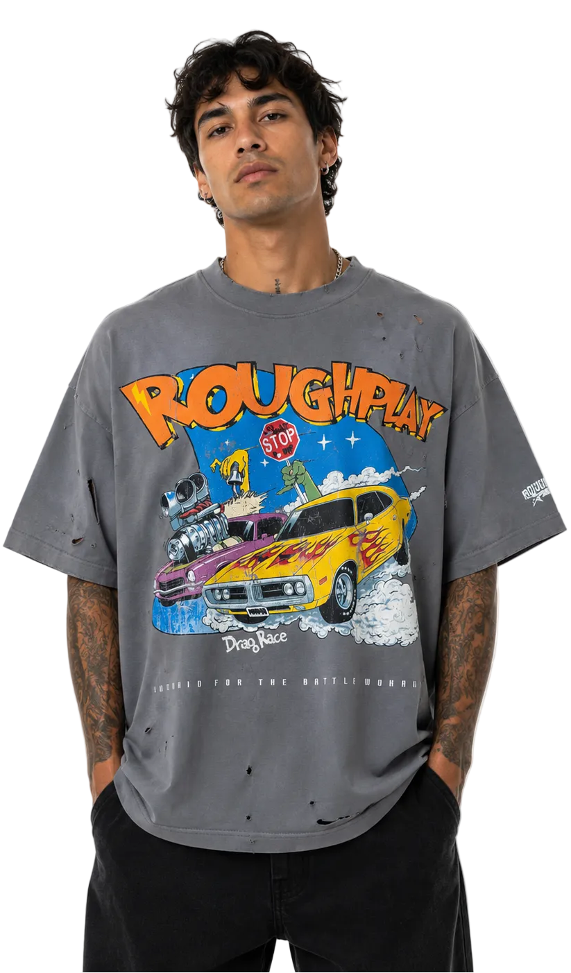 Roughplay drag race t-shirt by ROUGH PLAY