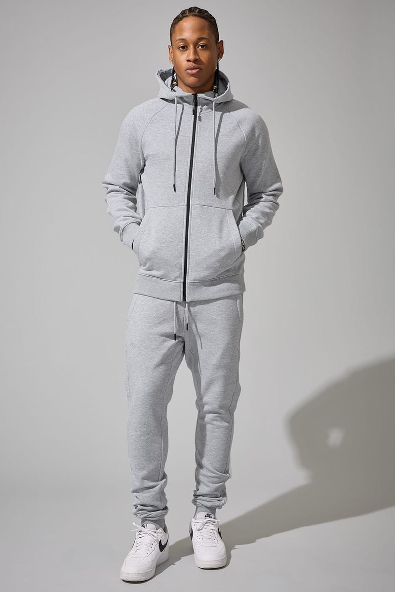 Jordan craig basic zip up fleece hoodie by JORDAN CRAIG