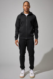 Jordan craig basic zip up fleece hoodie by JORDAN CRAIG