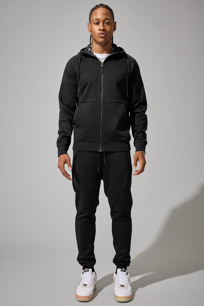 Jordan craig basic zip up fleece hoodie by JORDAN CRAIG