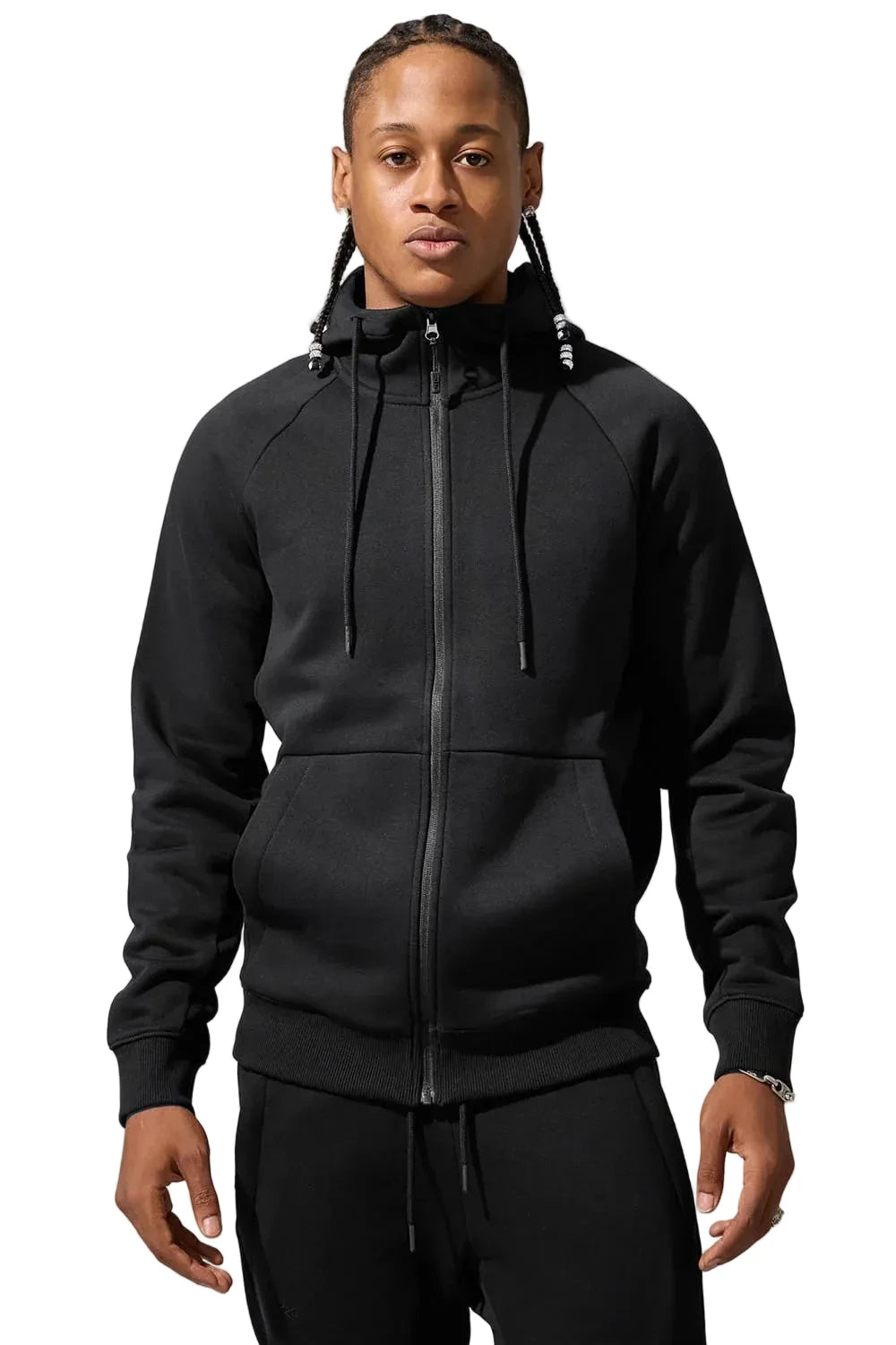 Jordan craig basic zip up fleece hoodie by JORDAN CRAIG