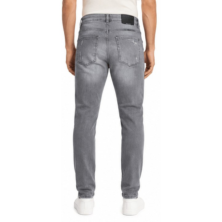 M.society slim straight fit rip and repair denim.. - DENIM - Cityswagusa.com