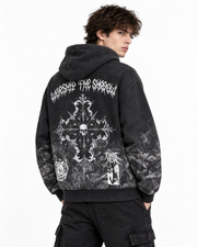 First row shadow worship flame ritual zip up hoodie by FIRST ROW