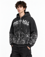 First row shadow worship flame ritual zip up hoodie by FIRST ROW