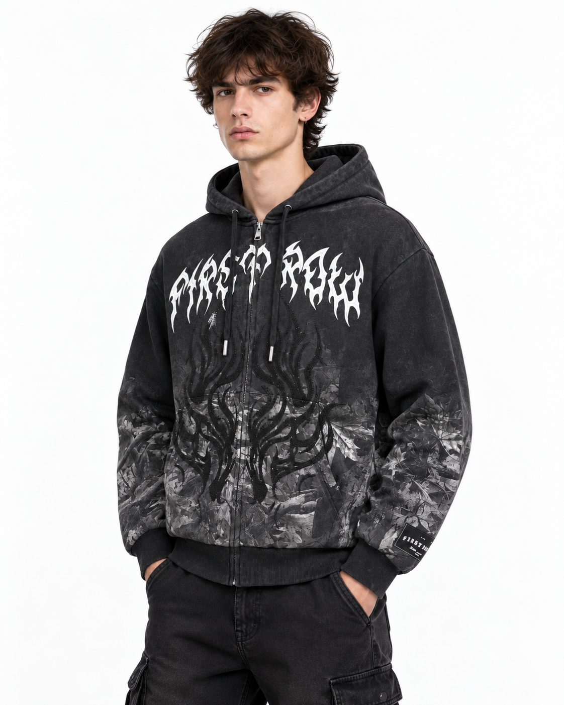 First row shadow worship flame ritual zip up hoodie by FIRST ROW
