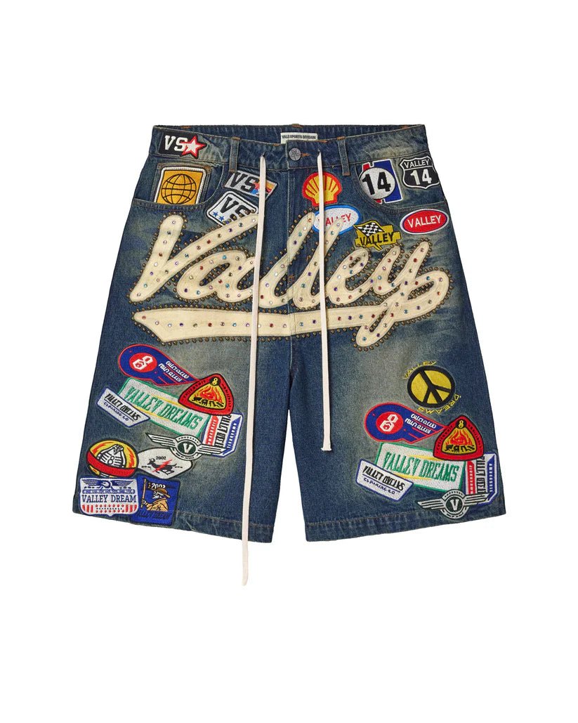 Vale Forever 1980s patched Jorts - SHORTS - Cityswagusa.com