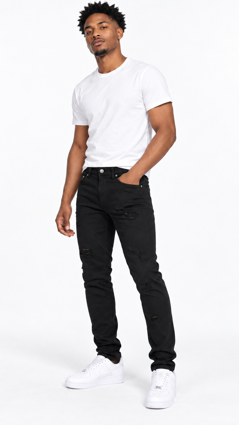 Focus r&r distressed skinny denim by FOCUS