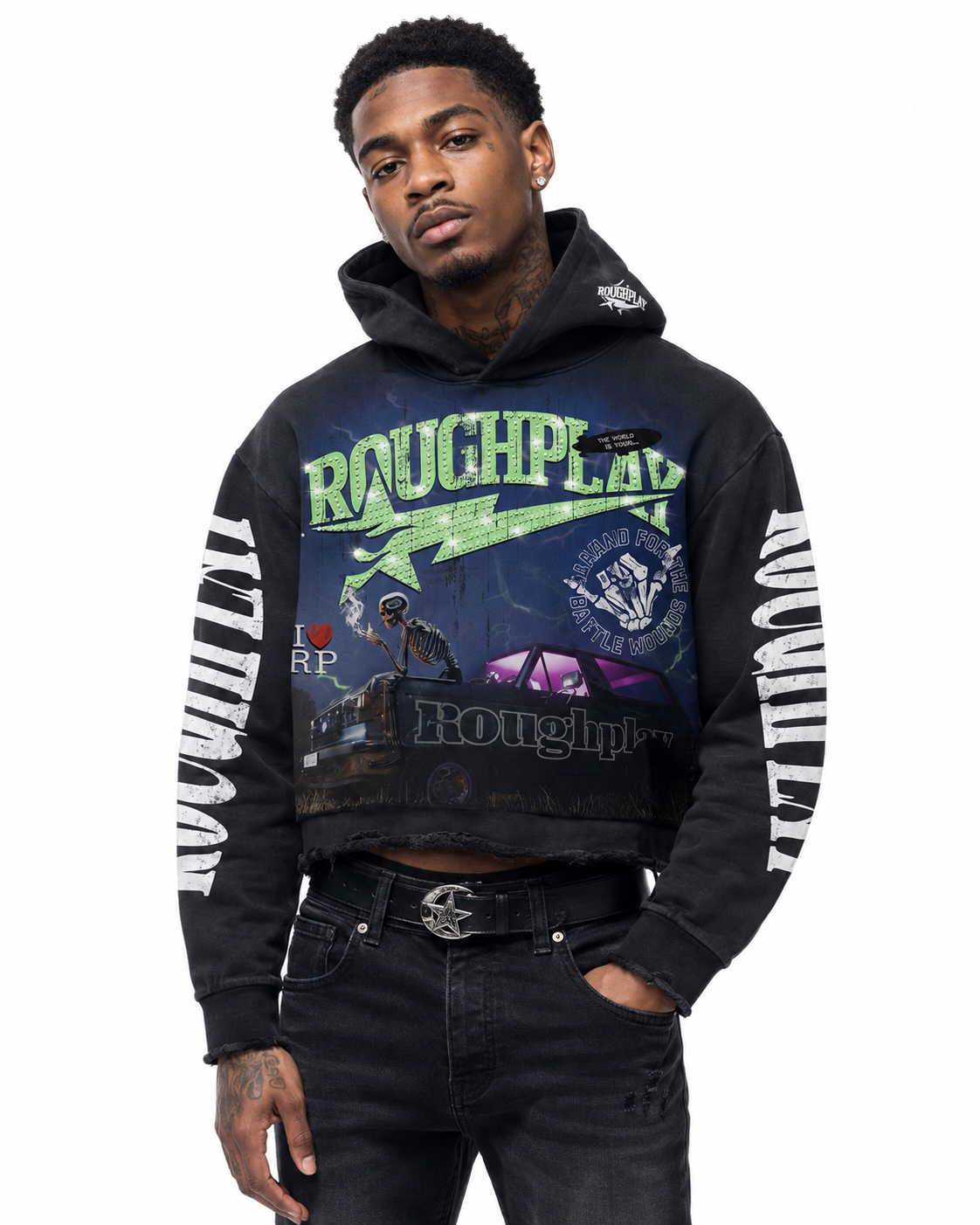 Roughplay alone pullover hoodie by ROUGH PLAY
