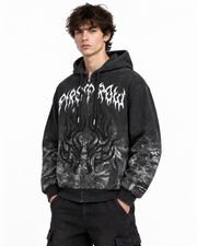 First row shadow worship flame ritual zip up hoodie by FIRST ROW