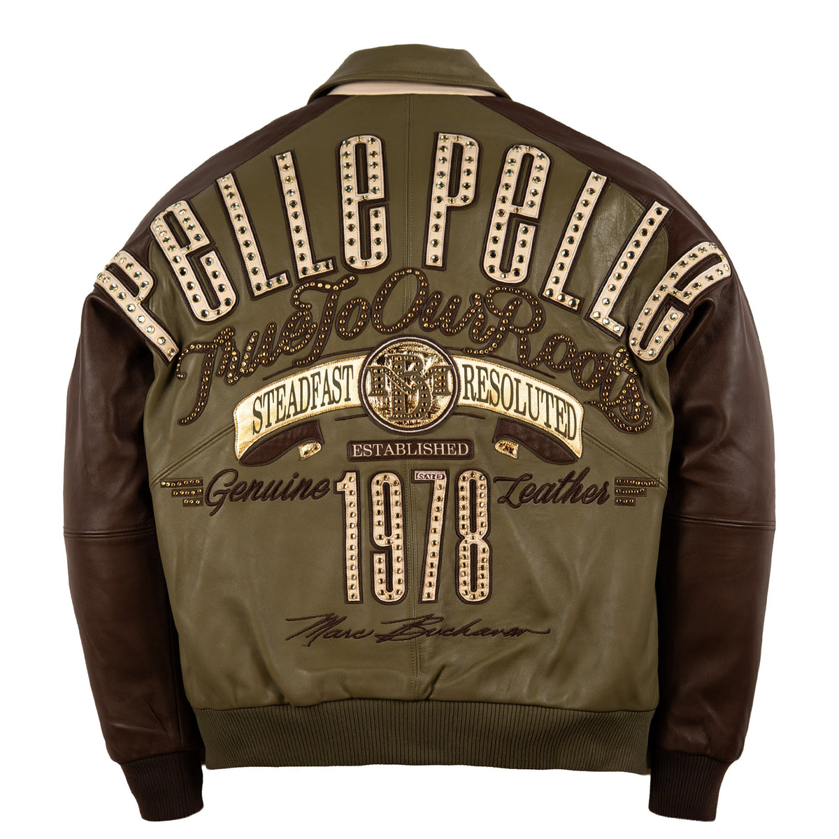 Pelle Pelle true to our roots rhinestone leather jacket by PELLE PELLE