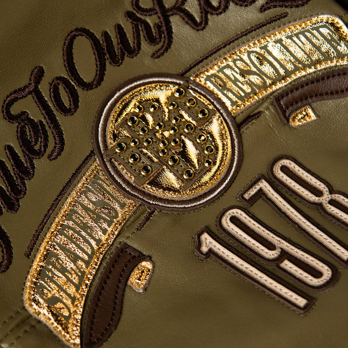 Pelle Pelle true to our roots rhinestone leather jacket by PELLE PELLE