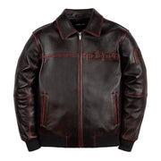 Pelle Pelle basic corded leather jacket by PELLE PELLE