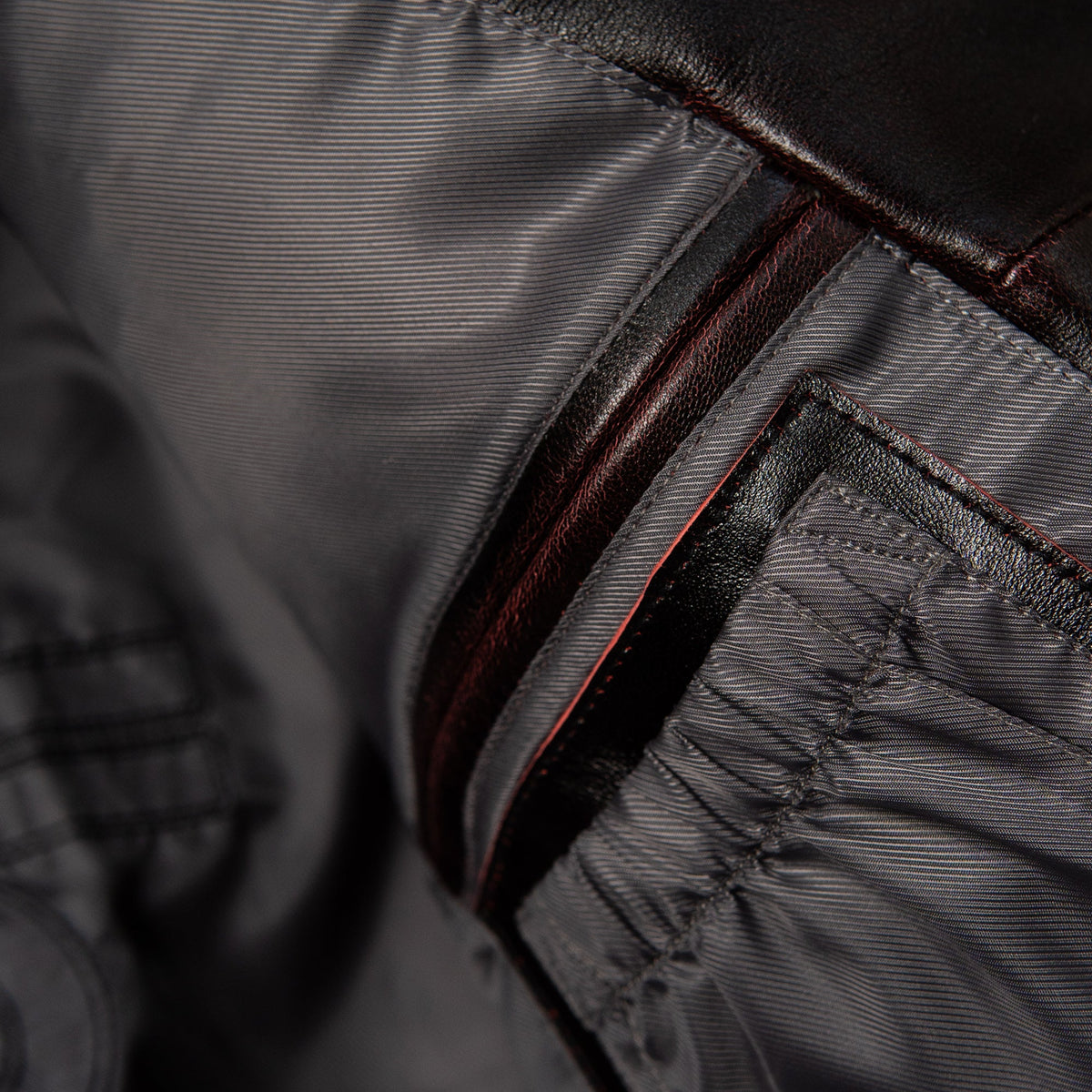Pelle Pelle basic corded leather jacket by PELLE PELLE
