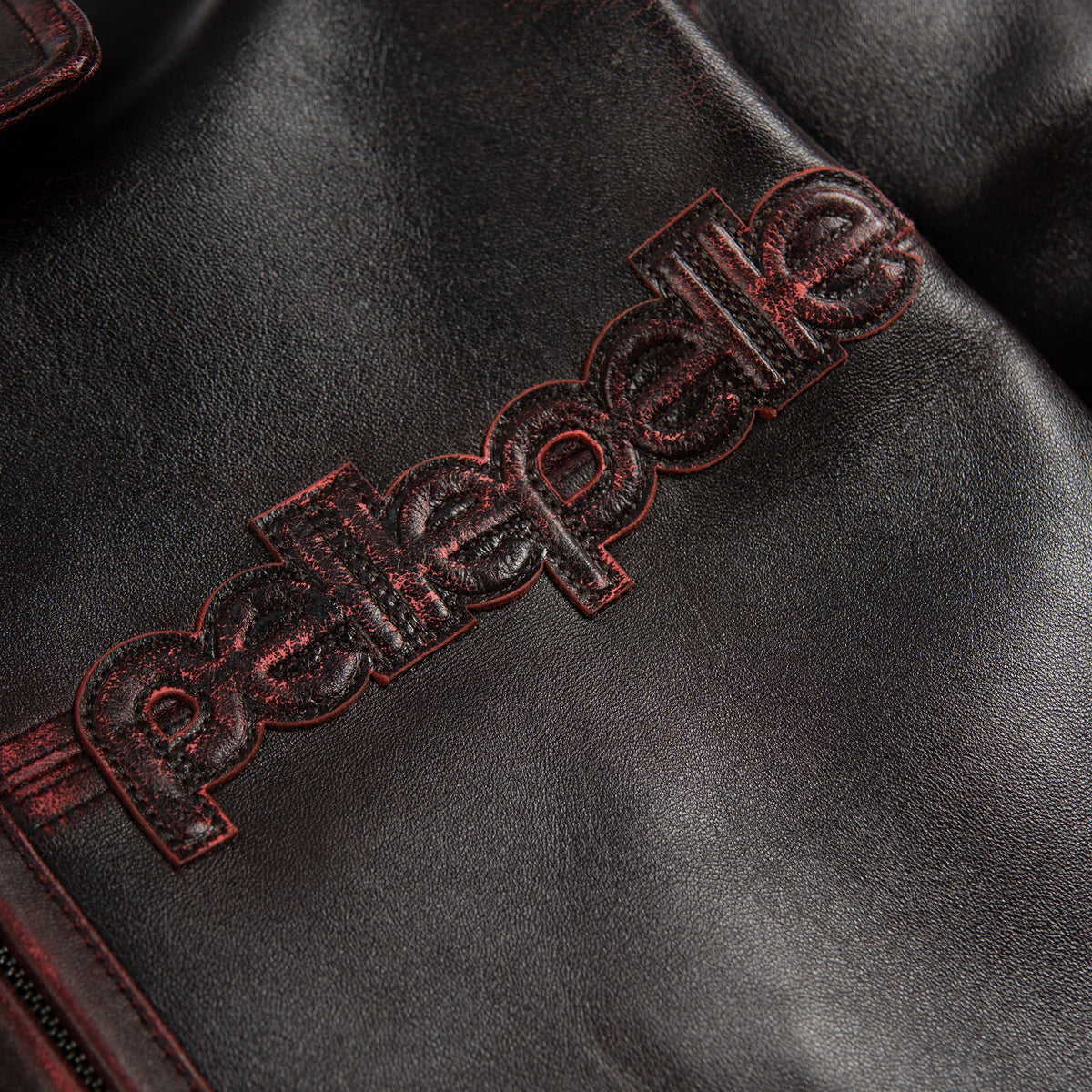 Pelle Pelle basic corded leather jacket by PELLE PELLE