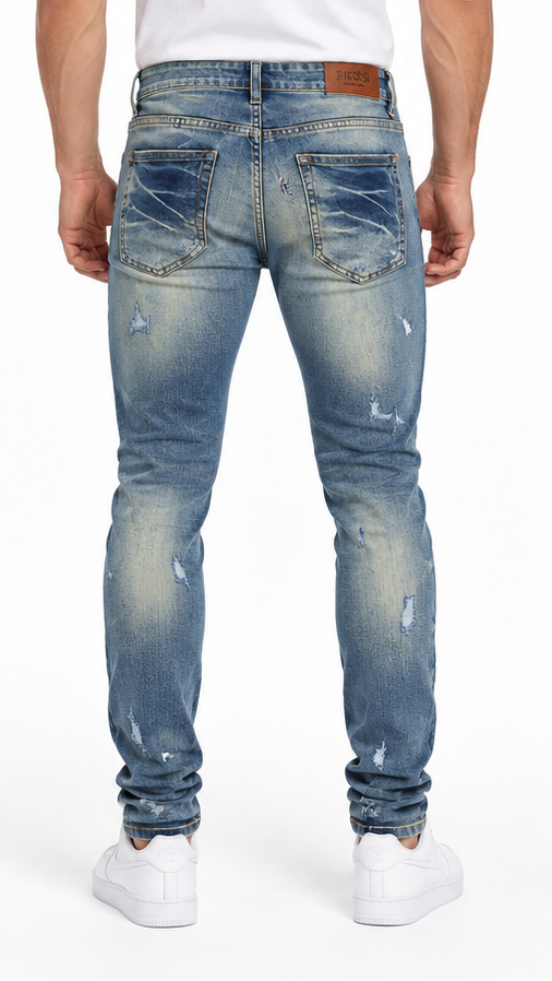 Focus r&r distressed skinny denim by FOCUS