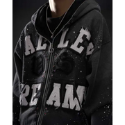 Vale forver classico rhinestone hoodie - HOODIE