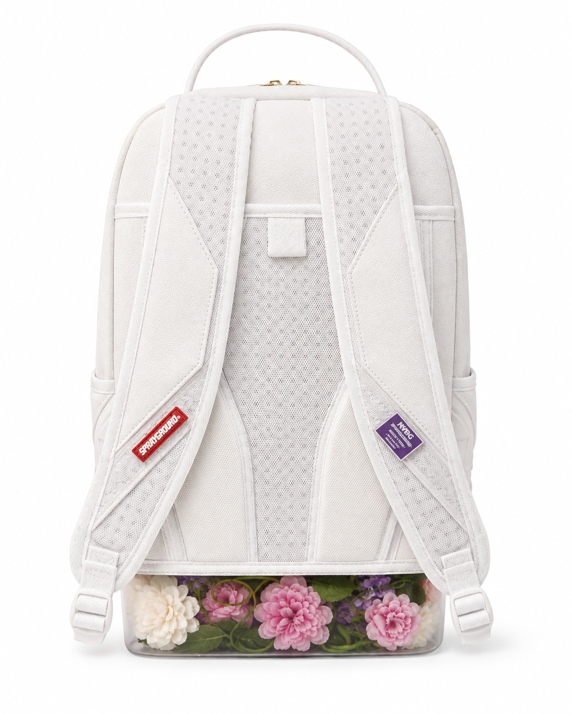 Sprayground nybg clear flower compartment dlxsv backpack by SPRAYGROUND