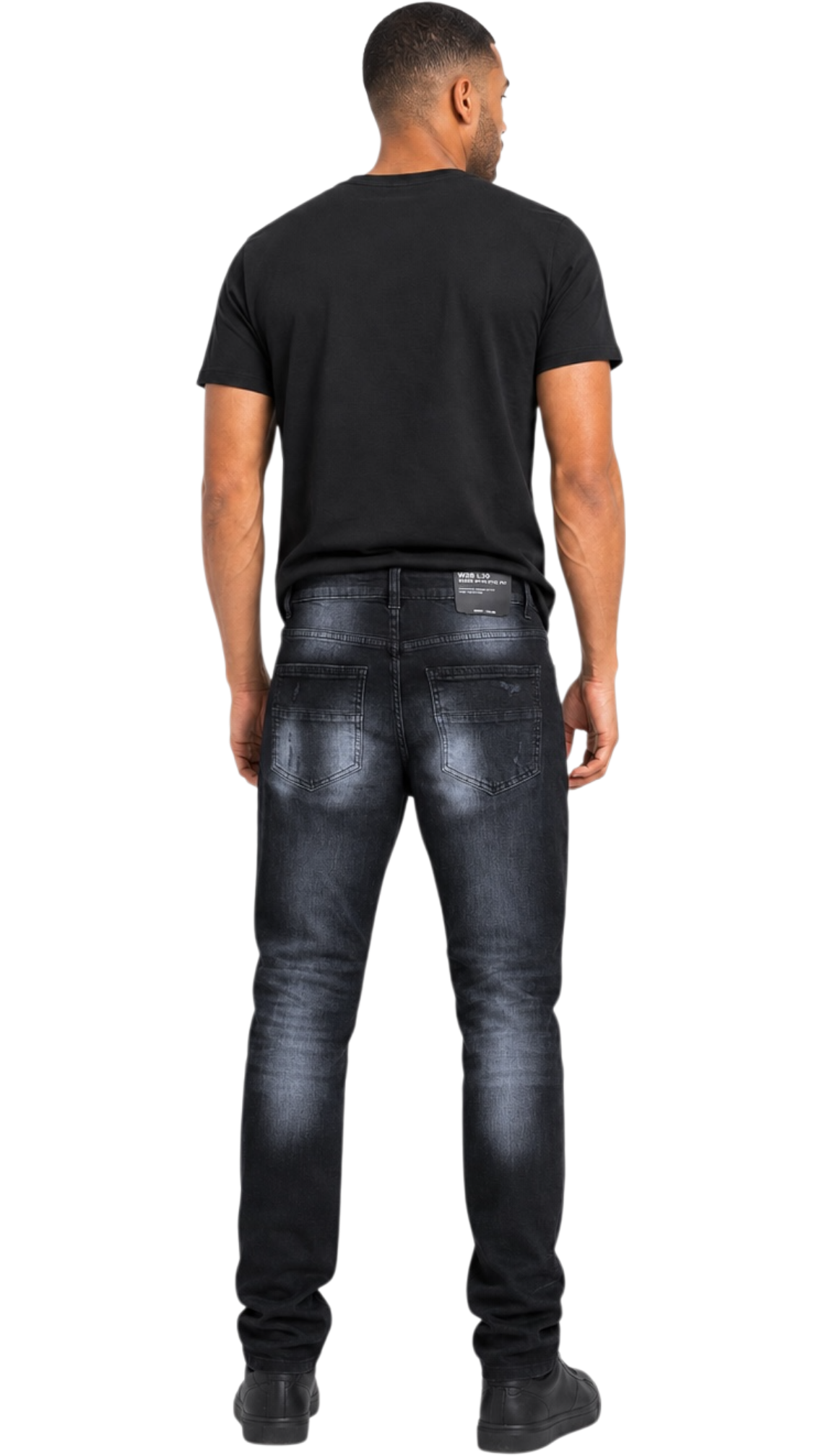 M.society slim straight fit rip and repair denim by M.SOCIETY