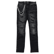Focus studded slim fit denim - DENIM - Cityswagusa.com