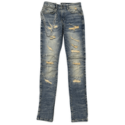 Focus studded slim fit denim - DENIM - Cityswagusa.com