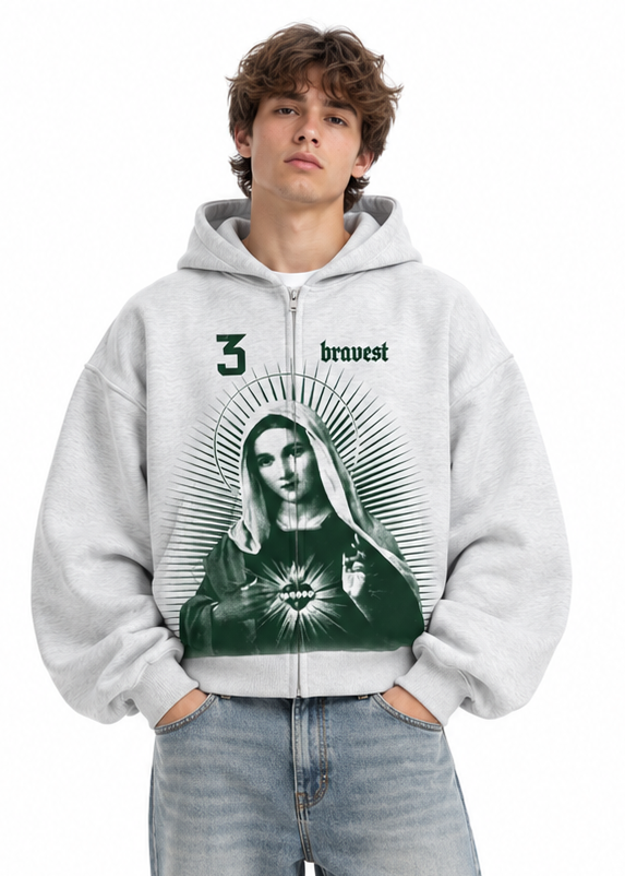 Bravest studios Mary zip up hoodie by BRAVEST STUDIOS