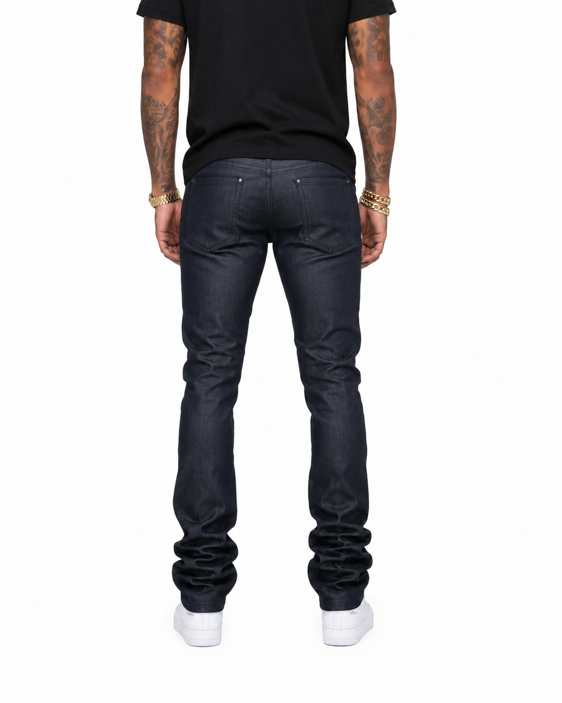 Vicious premium wax coated skinny flare denim by VICIOUS DENIM