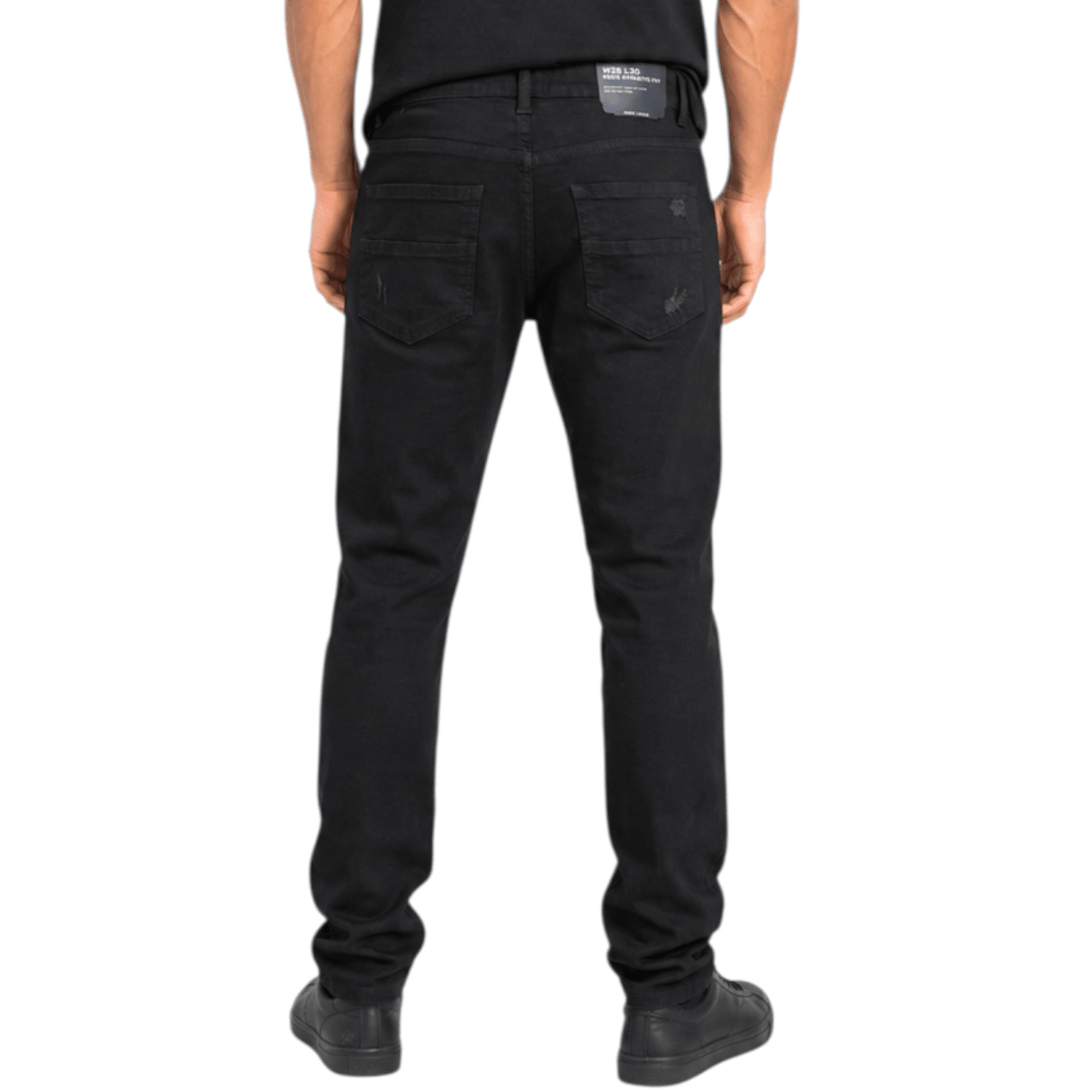 M.society slim straight fit rip and repair denim - DENIM - Cityswagusa.com