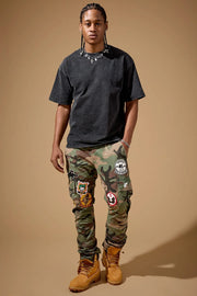 Jordan Craig xavier hellfire cargo pant by JORDAN CRAIG
