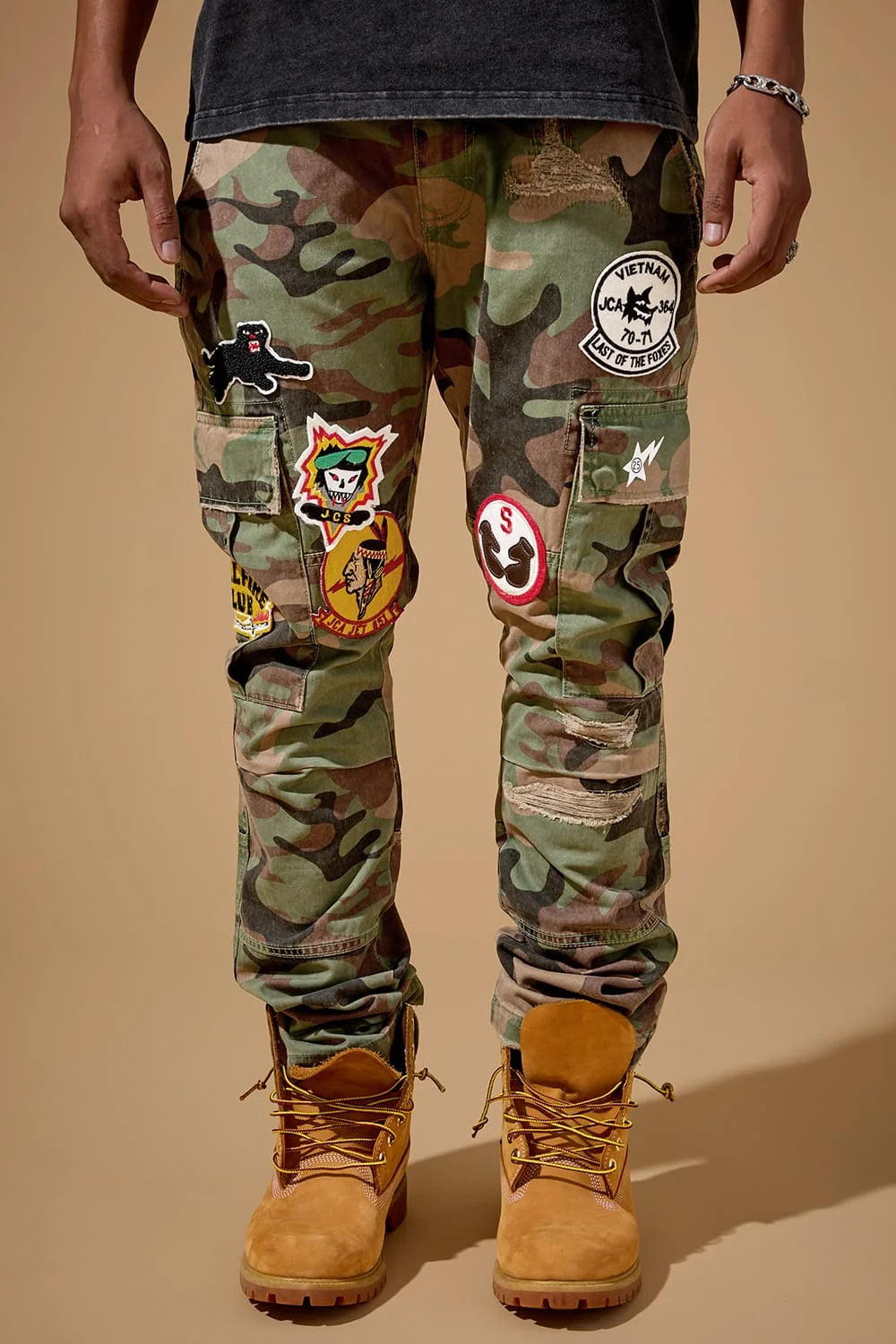 Jordan Craig xavier hellfire cargo pant by JORDAN CRAIG