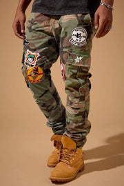 Jordan Craig xavier hellfire cargo pant by JORDAN CRAIG