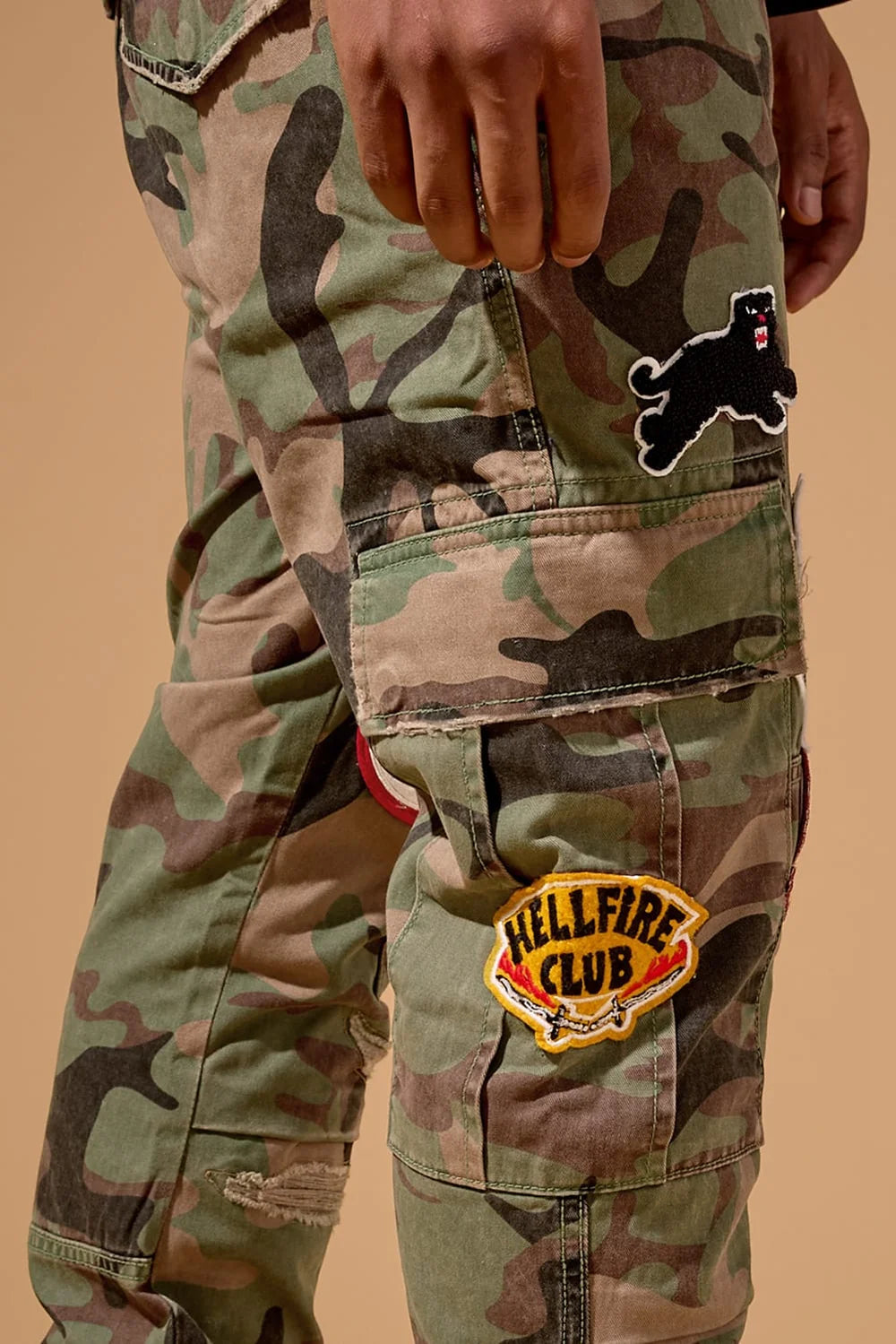 Jordan Craig xavier hellfire cargo pant by JORDAN CRAIG