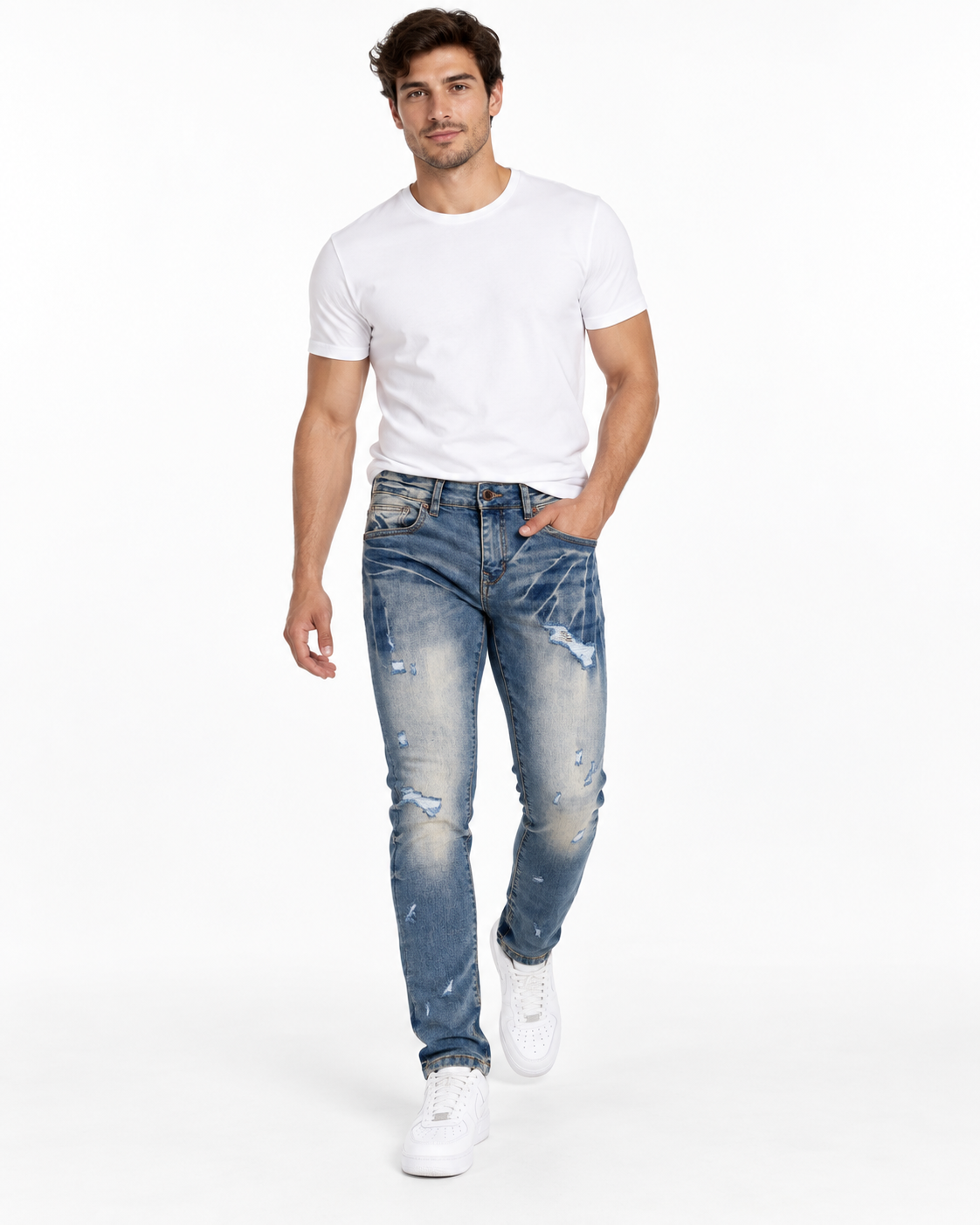 Focus r&r distressed skinny denim by FOCUS