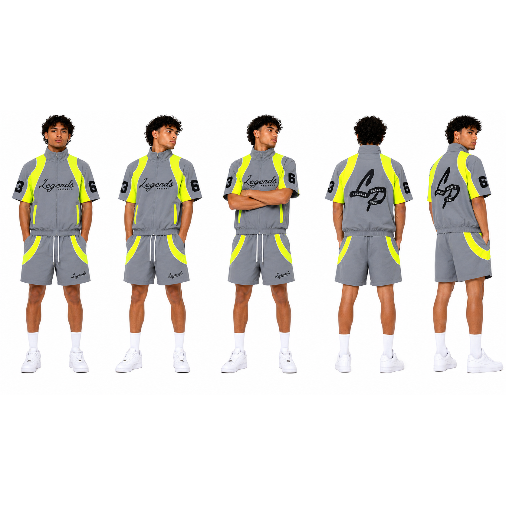 Legends prevail crinkle short set by LEGENDS PREVAIL