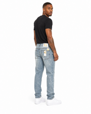 Waimea relaxed straight distressed denim by WAIMEA