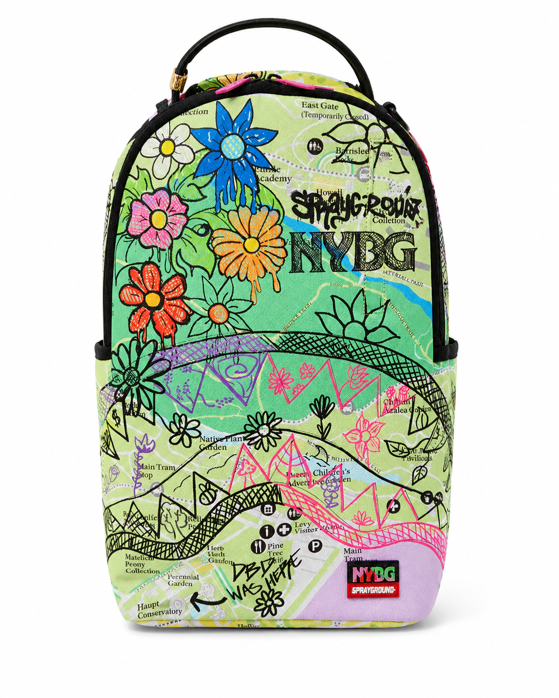 Sprayground nybg map with doodles dlxsv backpack by SPRAYGROUND