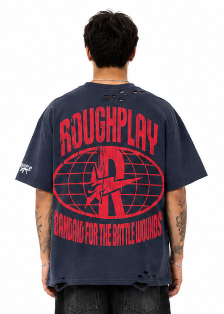 Rough play dog cover art t-shirt by ROUGH PLAY