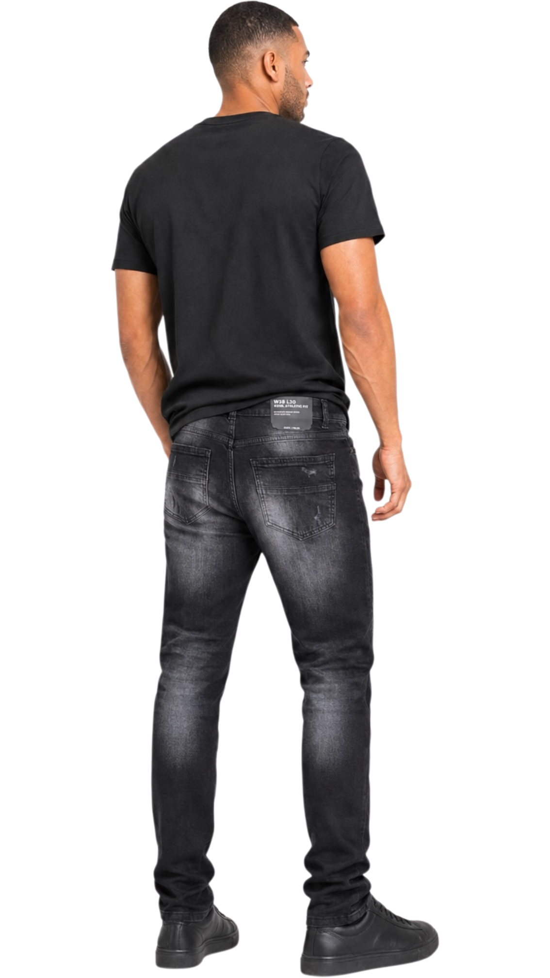 M.society slim straight fit rip and repair denim by M.SOCIETY