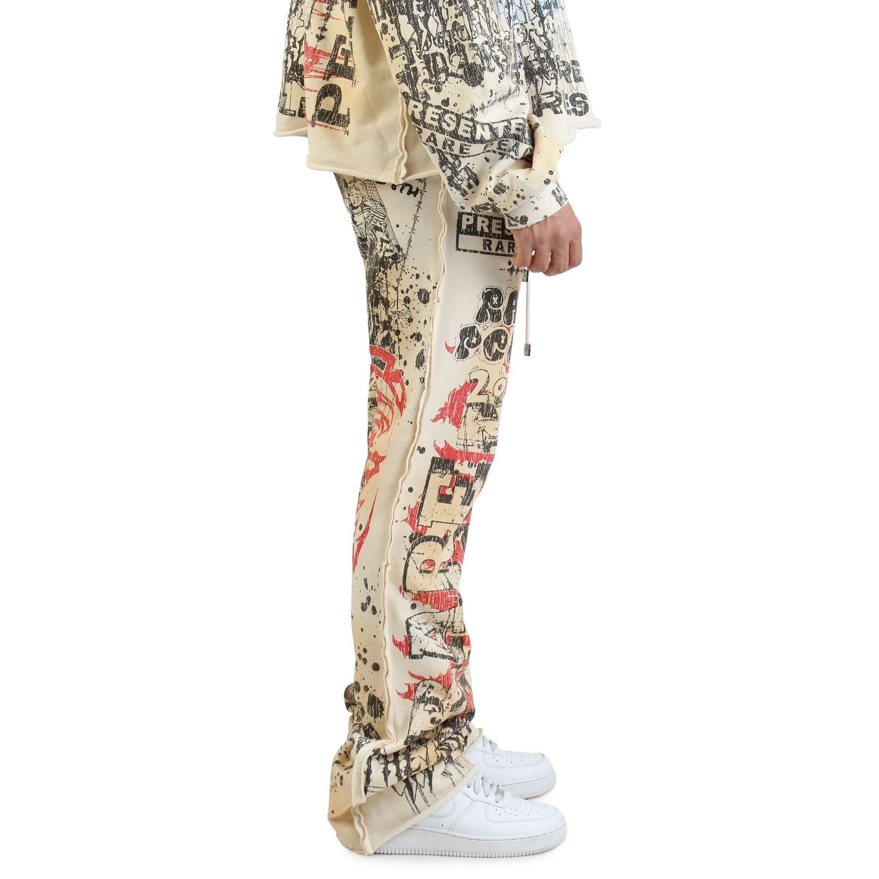 Rare peace digital print rhinestone sweatpants - SWEAT PANT - Cityswagusa.com