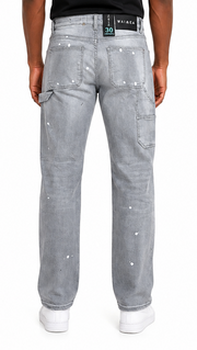 Waimea light distressed utility denim by WAIMEA