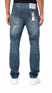 Waimea relaxed straight distressed denim by WAIMEA
