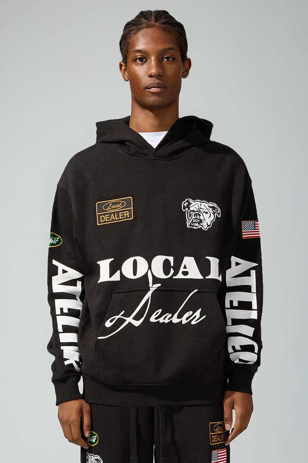 Jordan craig local dealer worker pullover hoodie by JORDAN CRAIG