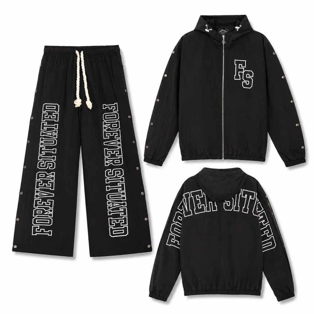 Forever situated classic logo nylon tracksuit by FOREVER SITUATED