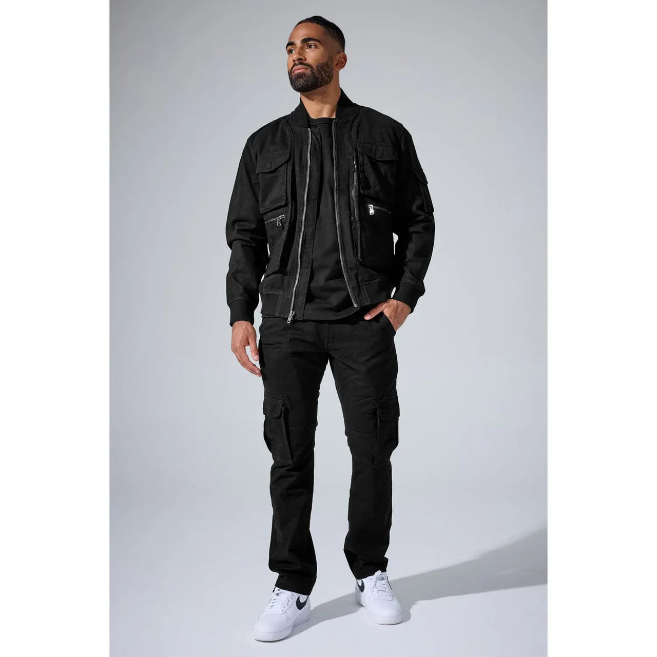 Jordan Craig Casual Long Cargo Pant - DENIM - Cityswagusa.com
